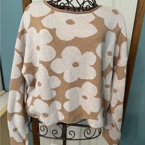 Floral Patterned Sweater